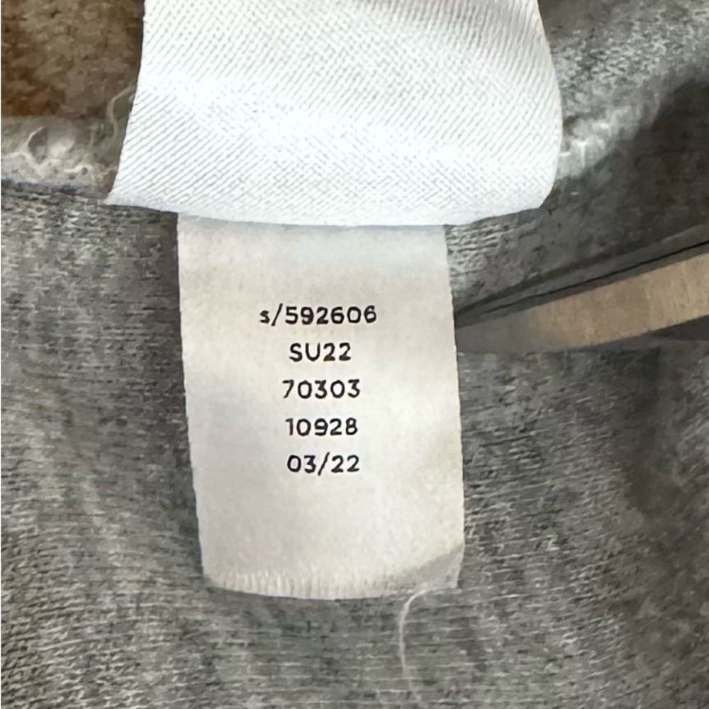 Lou & Grey Striped Tweedy Hoodie Size Large Kangaroo Pocket Long Sleeve 1/2 Zip - Picture 8 of 8